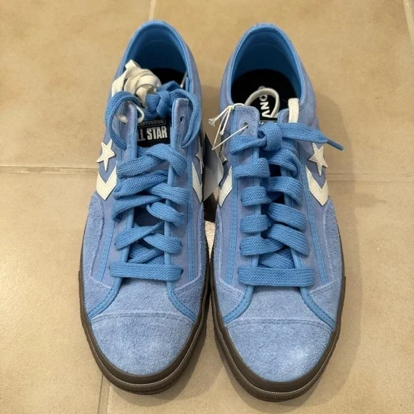 Converse Star Player 76 Suede Low 'Light Blue'sz 10.5, 11